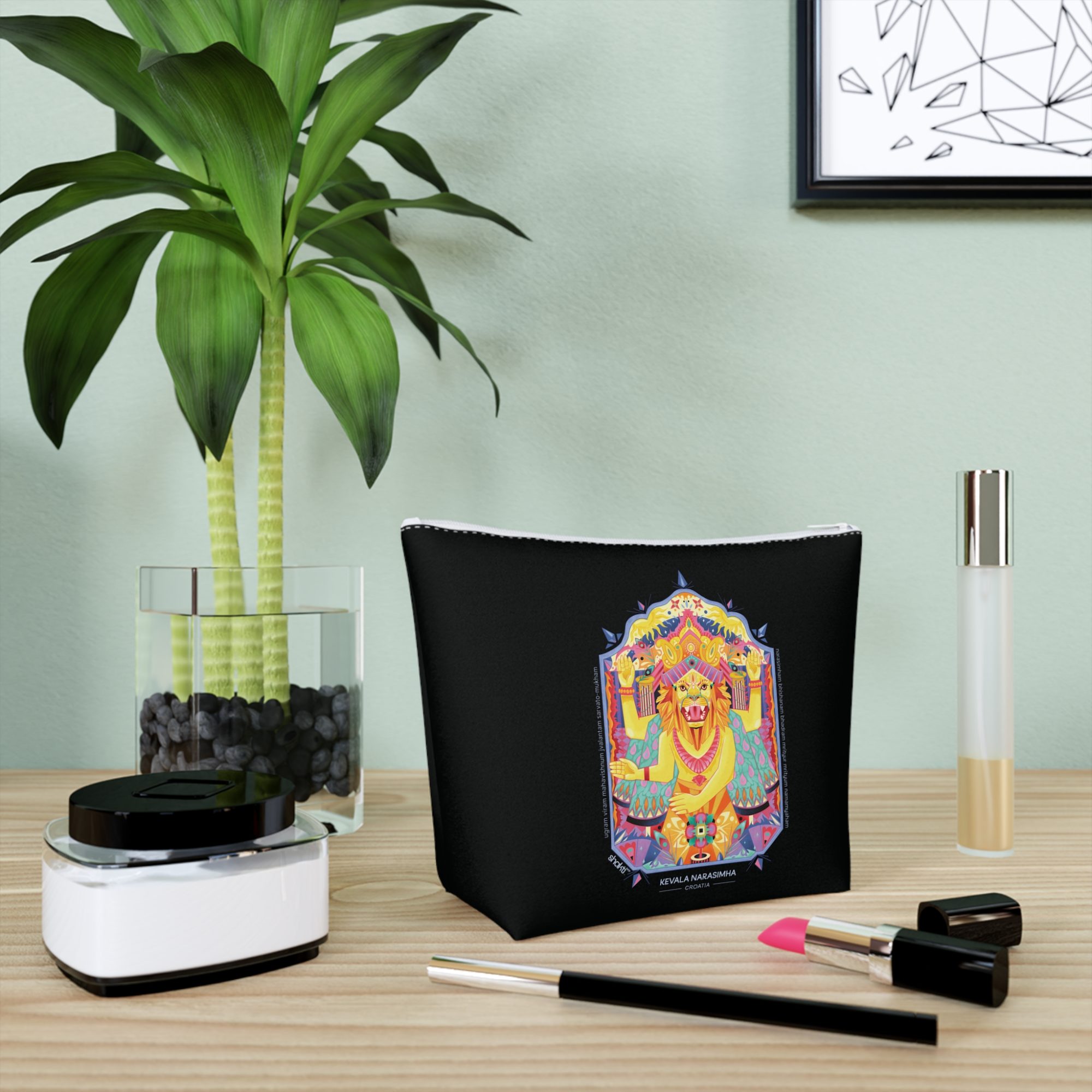 Sacred Beauty Cosmetic Bag with Kevala Narasimha