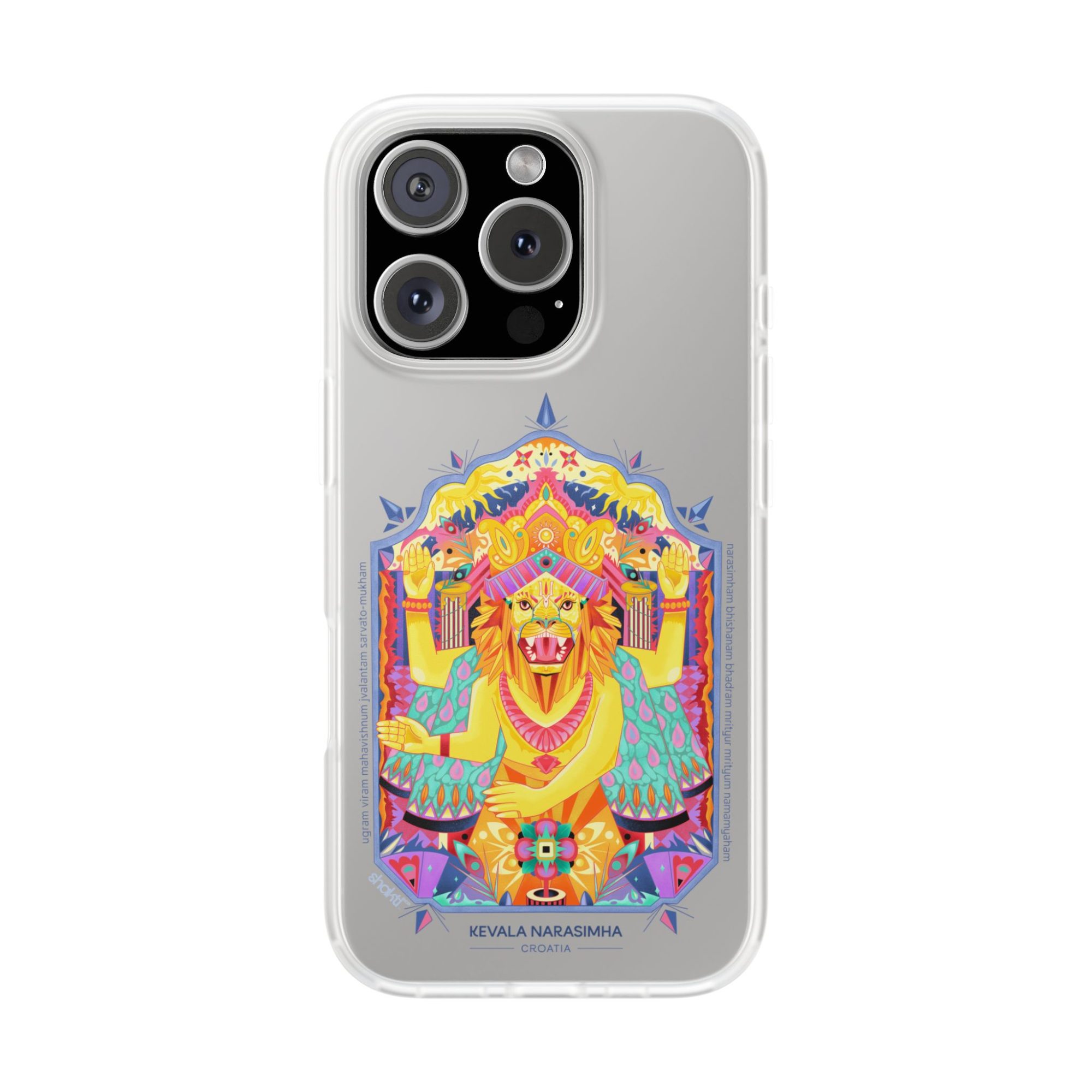 Kevala Narasimha Geometric / Transparent Case