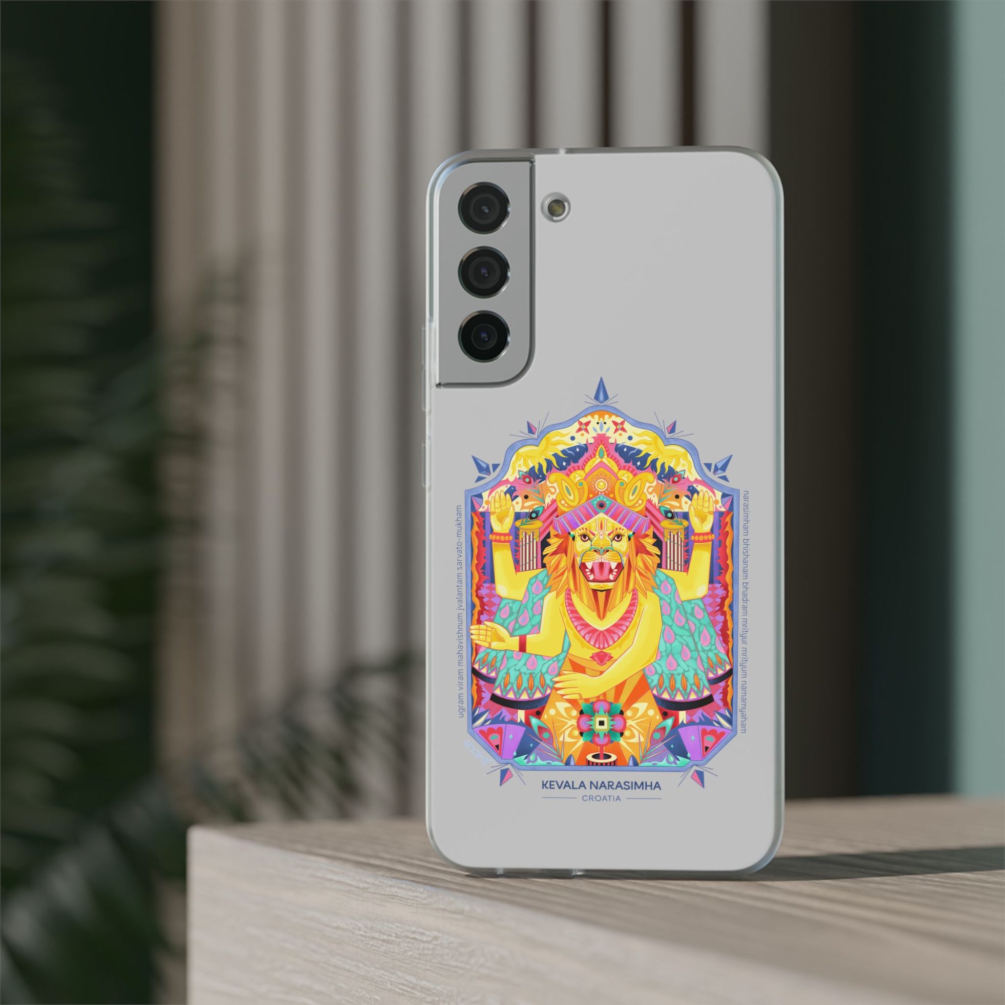 Kevala Narasimha Geometric / Transparent Case