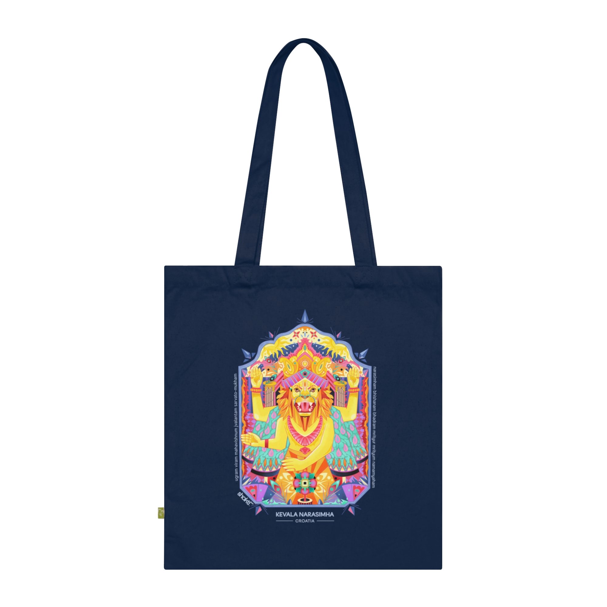 Kevala Narasimha Geometric Tote Bag, Eco-Friendly