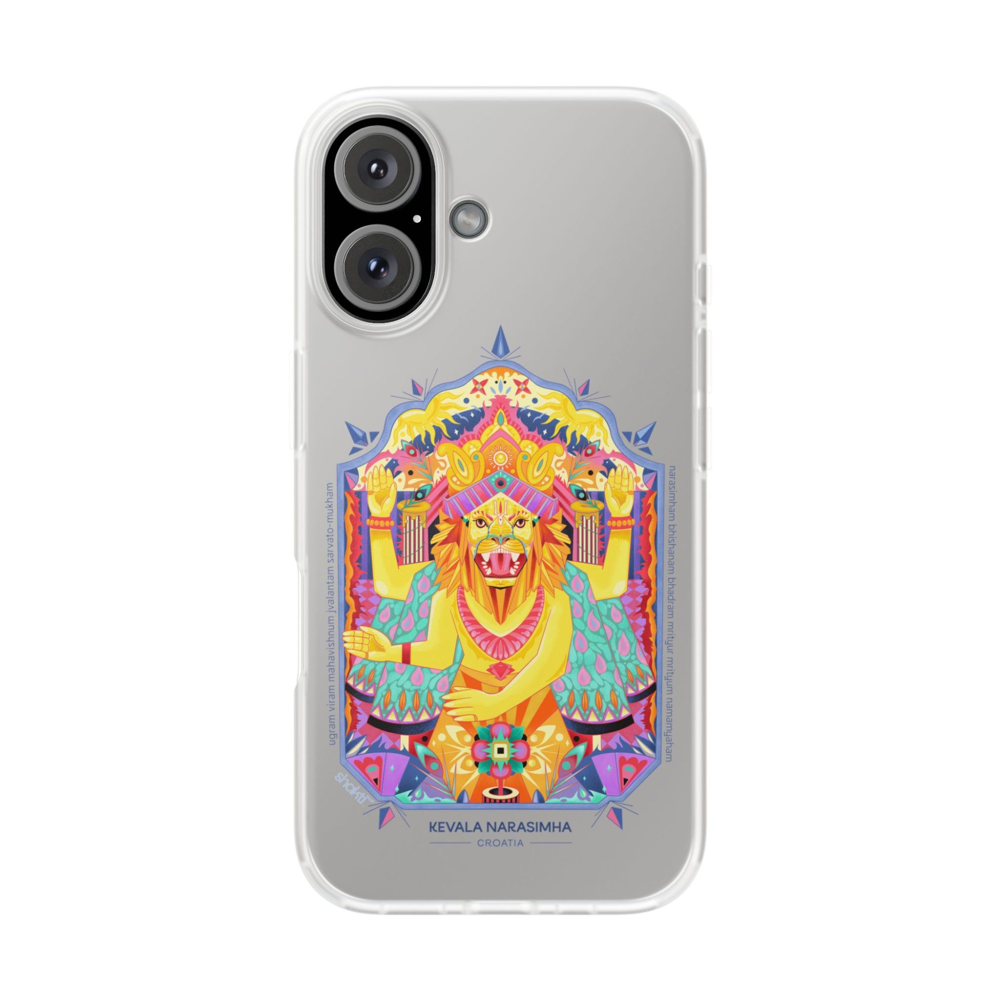 Kevala Narasimha Geometric / Transparent Case