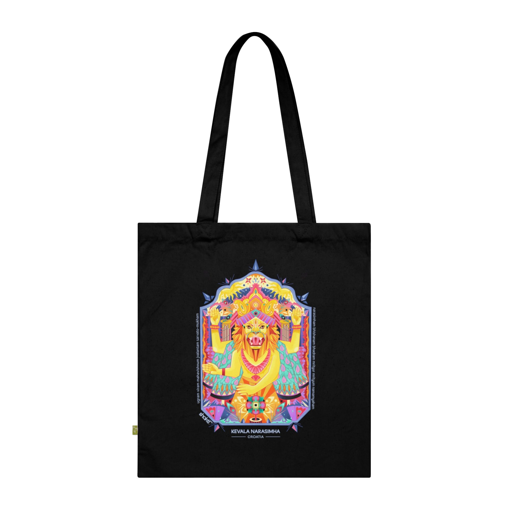 Kevala Narasimha Geometric Tote Bag, Eco-Friendly