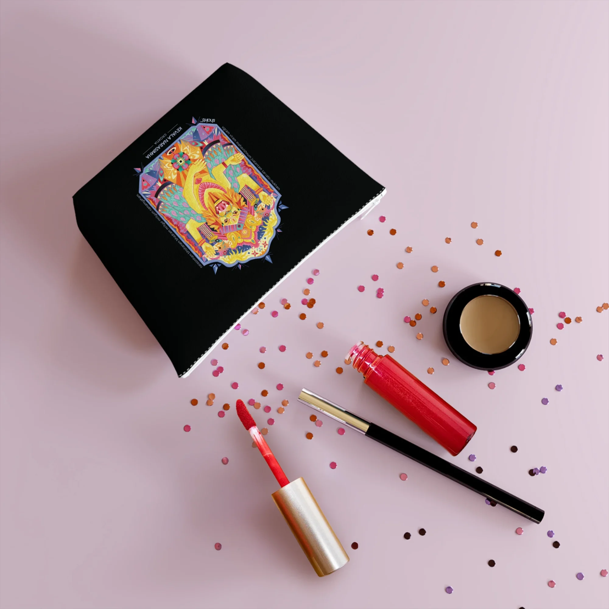 Sacred Beauty Cosmetic Bag with Kevala Narasimha